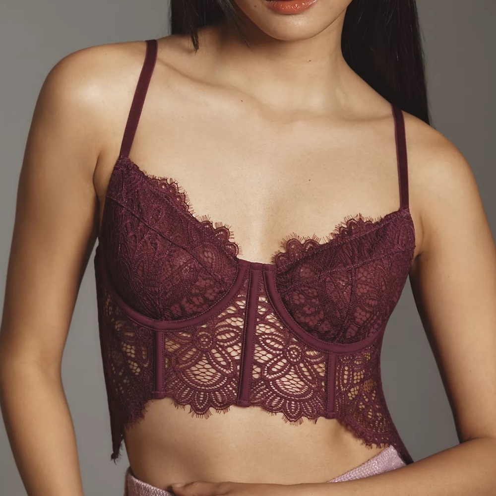 Rose Long Line Bustier